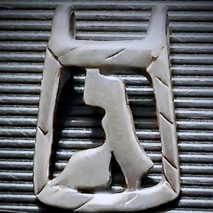 Adorable abstract sterling silver musical note pendant